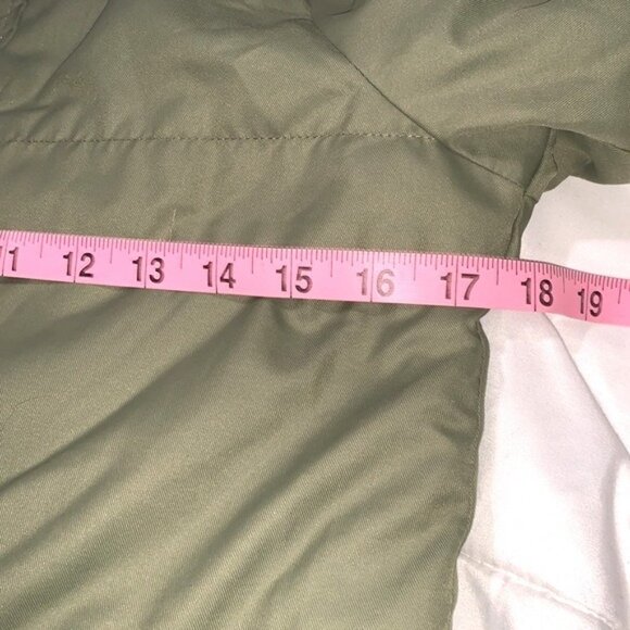 Cat & Jack Green Boys Hooded Parka Coat M Faux Fur Lining Recycled Polyester - Picture 14 of 14